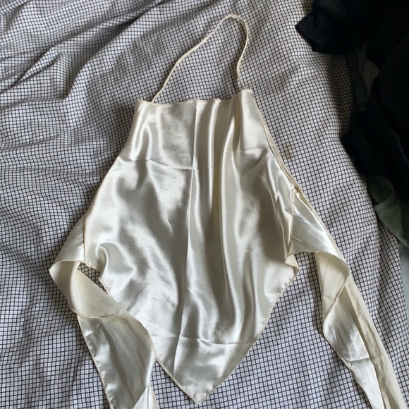 Satin draped halter top from romwe - Picture 2 of 4